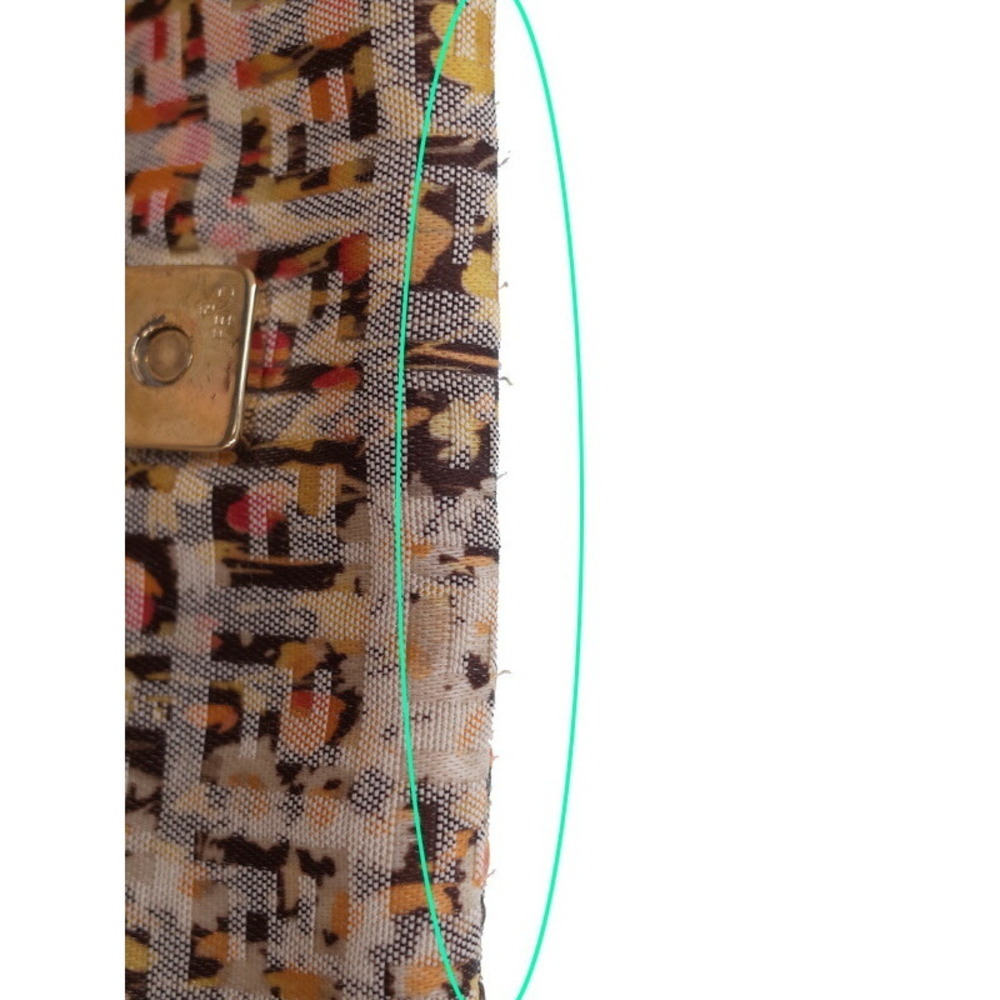 FENDI Flower Zucchino Mamma Bucket Semi Shoulder Bag - Picture 5 of 9